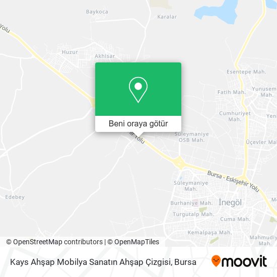 Kays Ahşap Mobilya Sanatın Ahşap Çizgisi harita