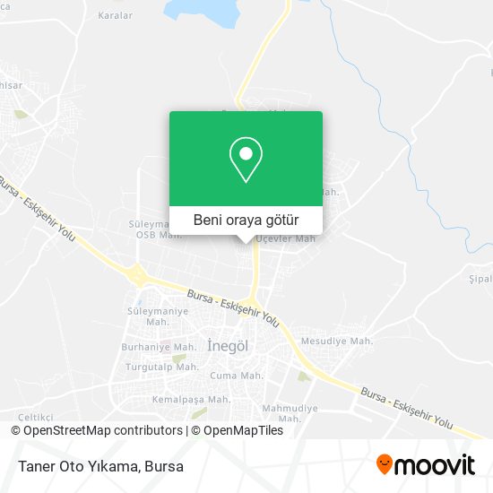 Taner Oto Yıkama harita