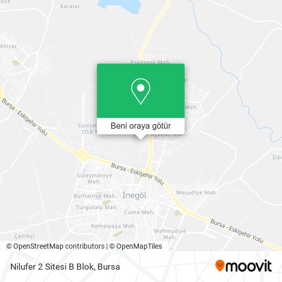 Nilufer 2 Sitesi B Blok harita