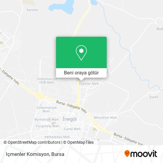 Içmenler Komisyon harita