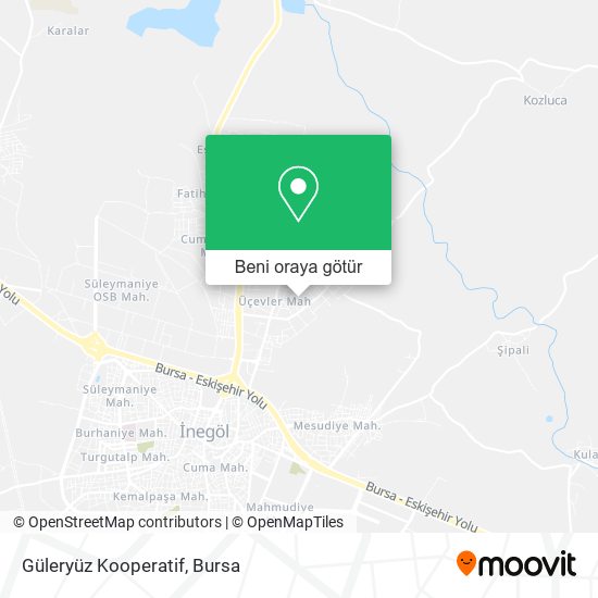 Güleryüz Kooperatif harita