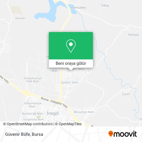 Güvenir Büfe harita