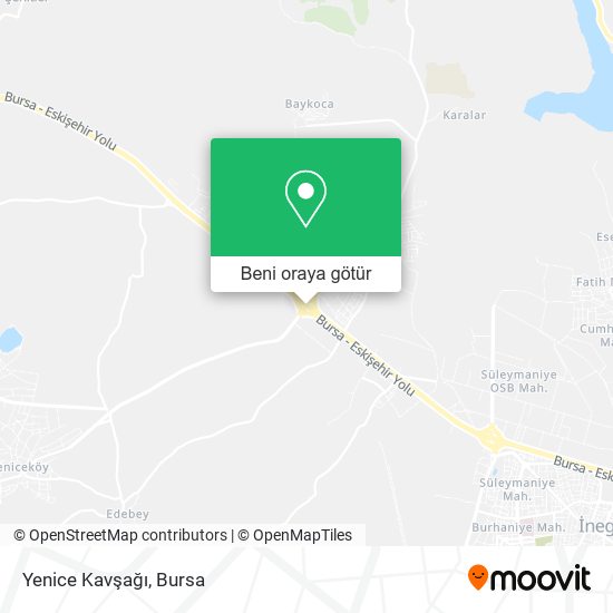 Yenice Kavşağı harita