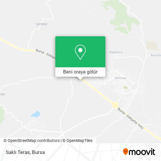 Saklı Teras harita