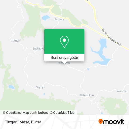 Tüzgarlı Meşe harita