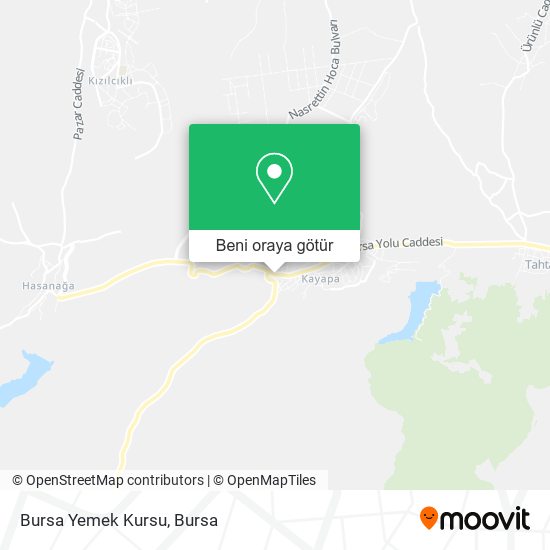 Bursa Yemek Kursu harita
