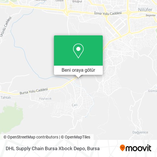 DHL Supply Chain Bursa Xbock Depo harita