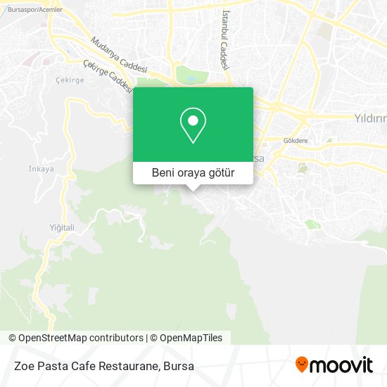 Zoe Pasta Cafe Restaurane harita