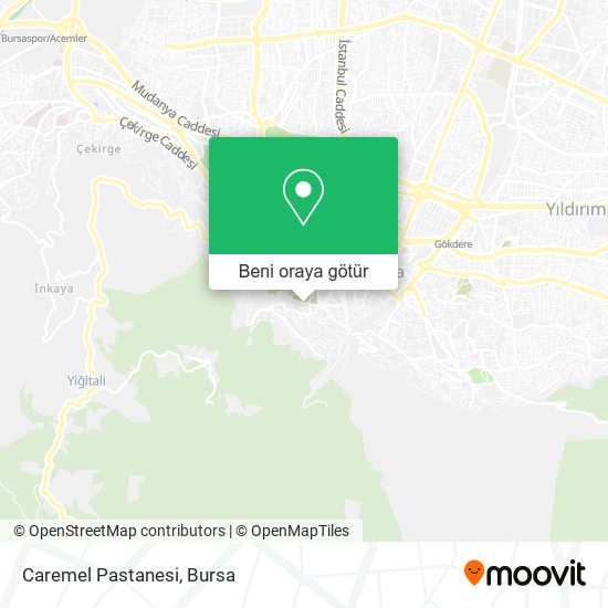 Caremel Pastanesi harita