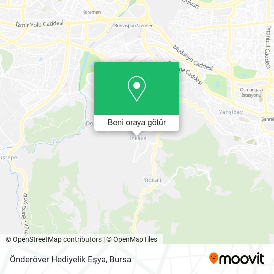 Önderöver Hediyelik Eşya harita