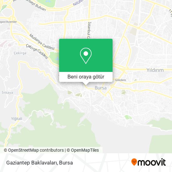 Gaziantep Baklavaları harita