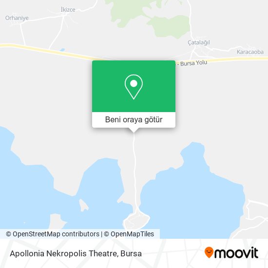 Apollonia Nekropolis Theatre harita