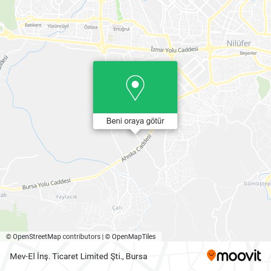 Mev-El İnş. Ticaret Limited Şti. harita