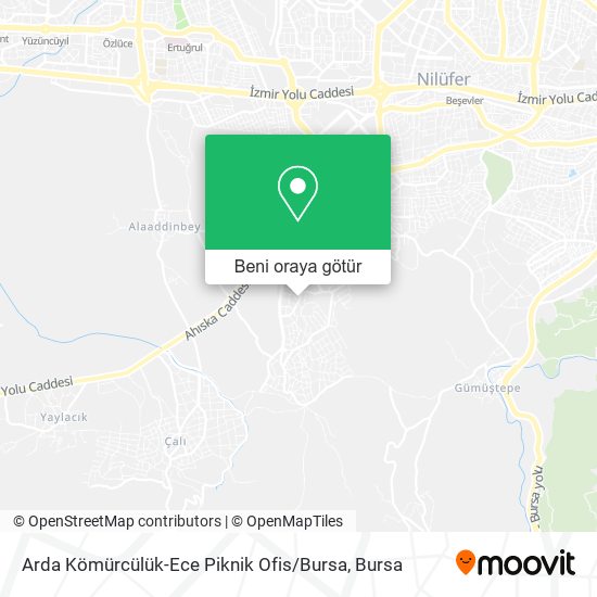 Arda Kömürcülük-Ece Piknik Ofis / Bursa harita