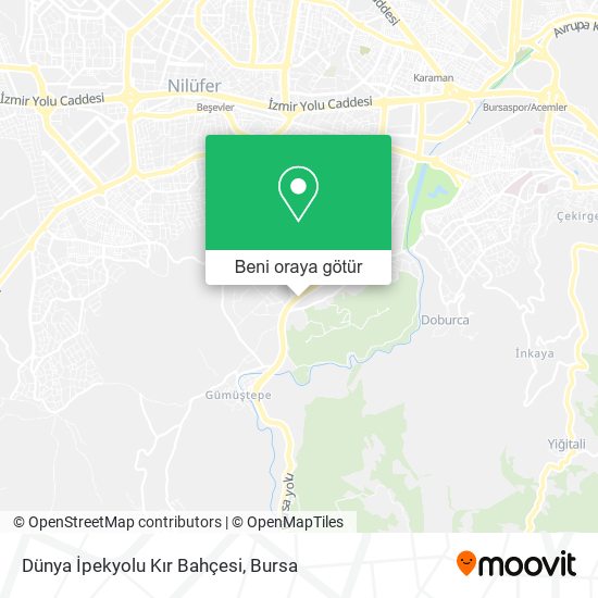 Dünya İpekyolu Kır Bahçesi harita