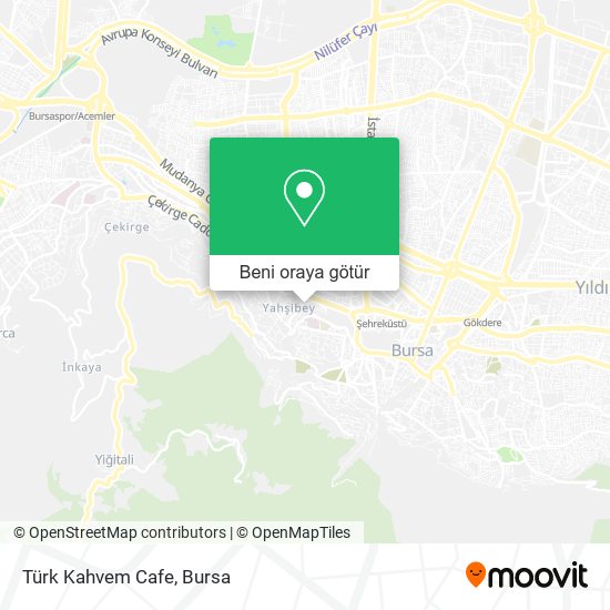 Türk Kahvem Cafe harita