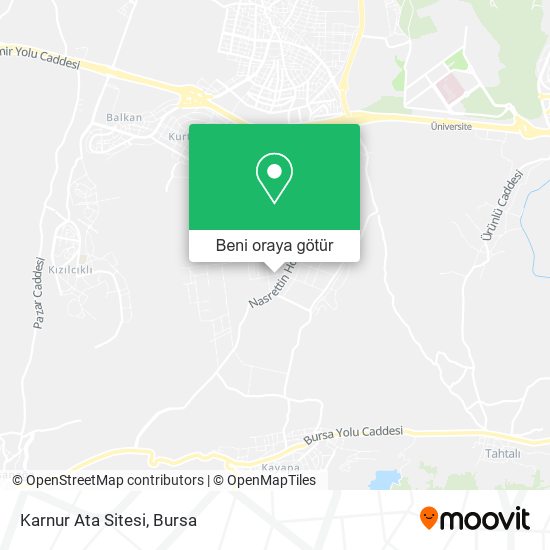 Karnur Ata Sitesi harita