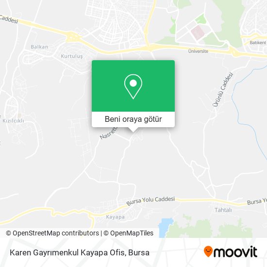 Karen Gayrımenkul Kayapa Ofis harita