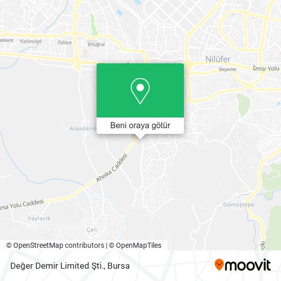 Değer Demir Limited Şti. harita