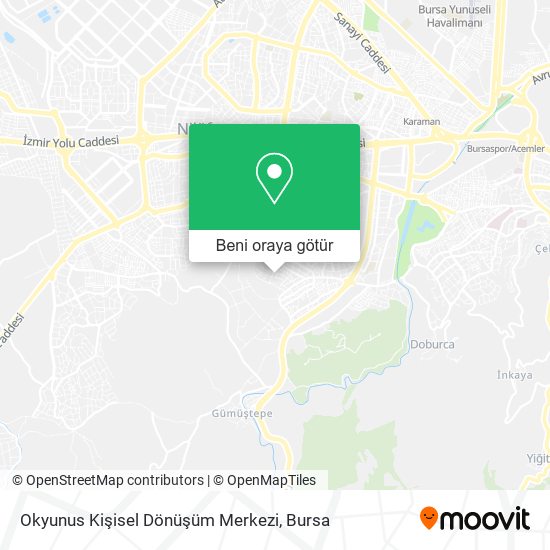 Okyunus Kişisel Dönüşüm Merkezi harita