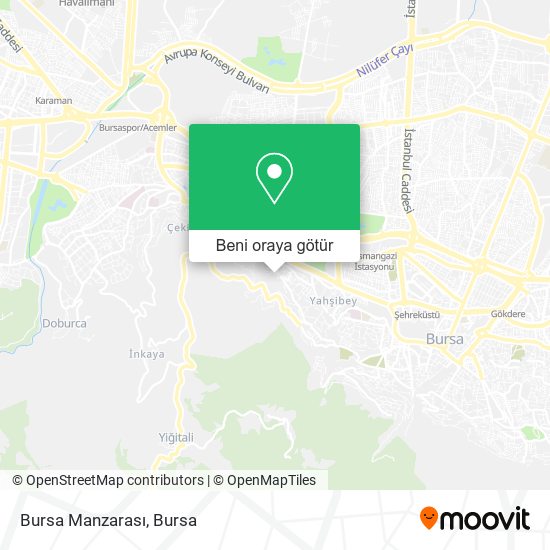 Bursa Manzarası harita