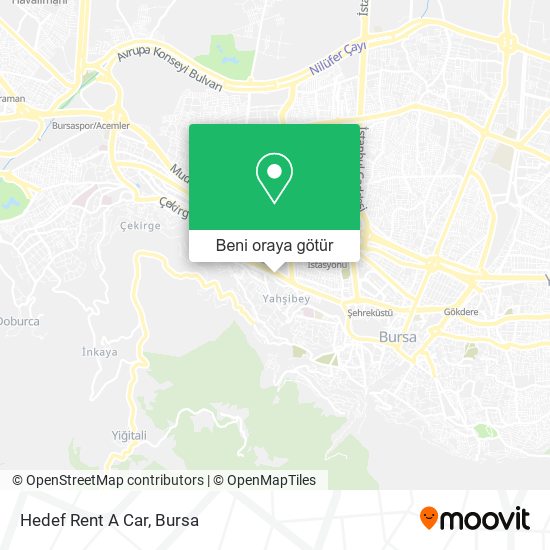 Hedef Rent A Car harita