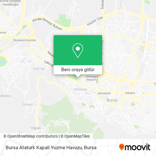Bursa Ataturk Kapali Yuzme Havuzu harita