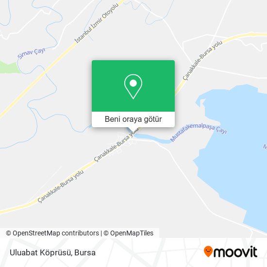 Uluabat Köprüsü harita