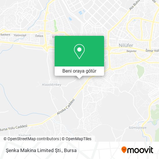 Şenka Makina Limited Şti. harita