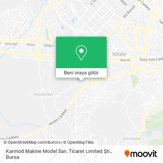 Karmod Makine Model San. Ticaret Limited Şti. harita