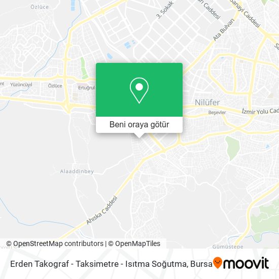 Erden Takograf - Taksimetre - Isıtma Soğutma harita
