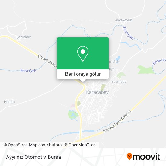 Ayyıldız Otomotiv harita