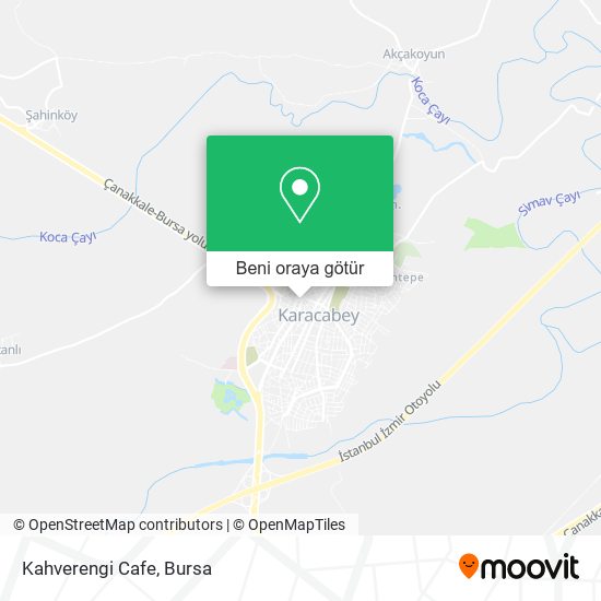 Kahverengi Cafe harita