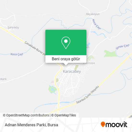 Adnan Menderes Parki harita