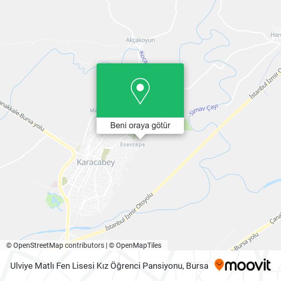 Ulviye Matlı Fen Lisesi Kız Öğrenci Pansiyonu harita