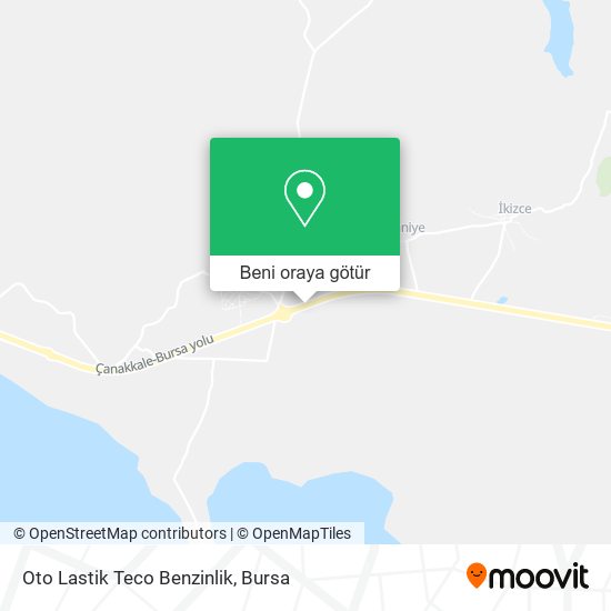 Oto Lastik Teco Benzinlik harita