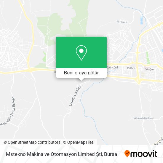 Mstekno Makina ve Otomasyon Limited Şti harita