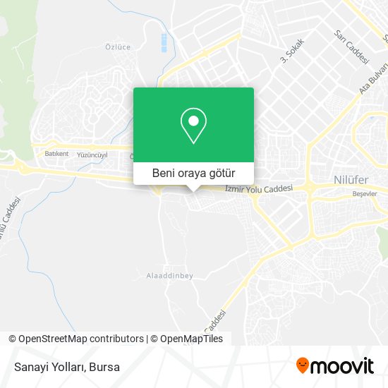 Sanayi Yolları harita