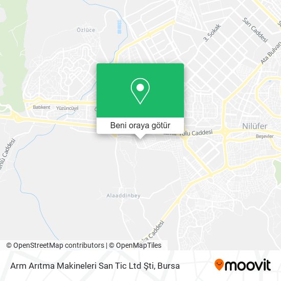 Arm Arıtma Makineleri San Tic Ltd Şti harita
