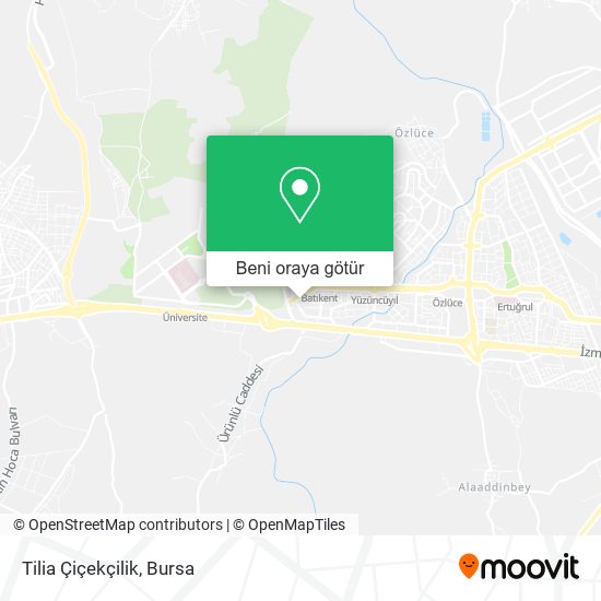 Tilia Çiçekçilik harita