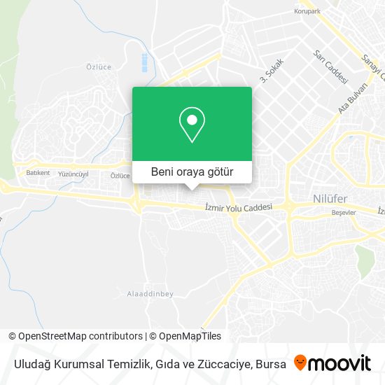 Uludağ Kurumsal Temizlik, Gıda ve Züccaciye harita
