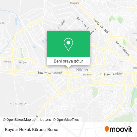 Baydar Hukuk Bürosu harita