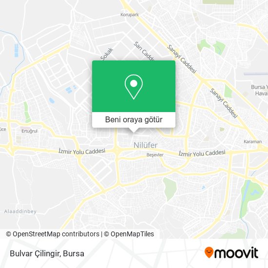 Bulvar Çilingir harita