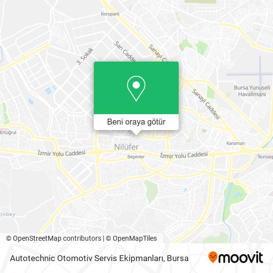 Autotechnic Otomotiv Servis Ekipmanları harita