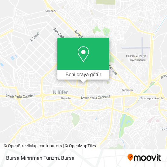 Bursa Mihrimah Turizm harita