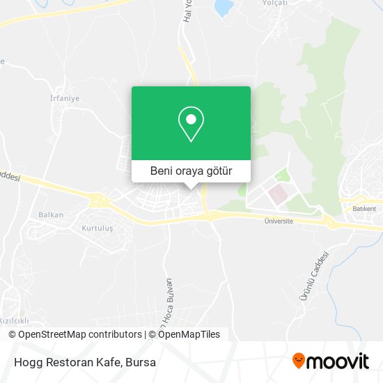 Hogg Restoran Kafe harita