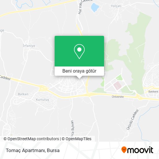 Tomaç Apartmanı harita