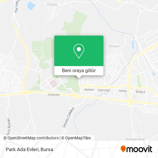 Park Ada Evleri harita