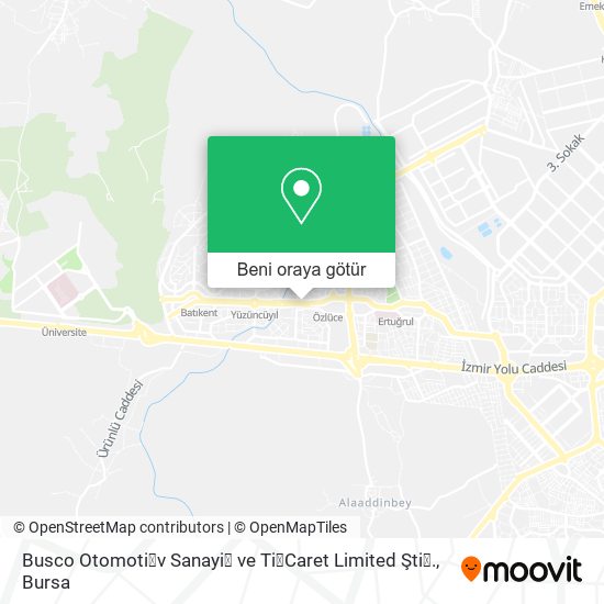 Busco Otomoti̇v Sanayi̇ ve Ti̇Caret Limited Şti̇. harita