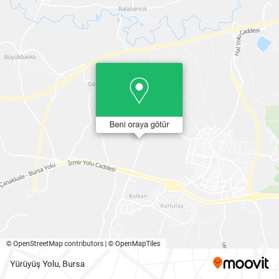 Yürüyüş Yolu harita